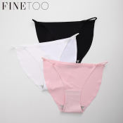 FINETOO Ice Silk Bikini Panties - Antibacterial, Sexy, Low Price