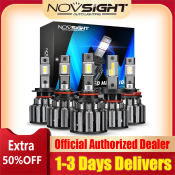 NOVSIGHT LED Hi/Lo Beam Headlight Bulbs for Car Fog Lamp