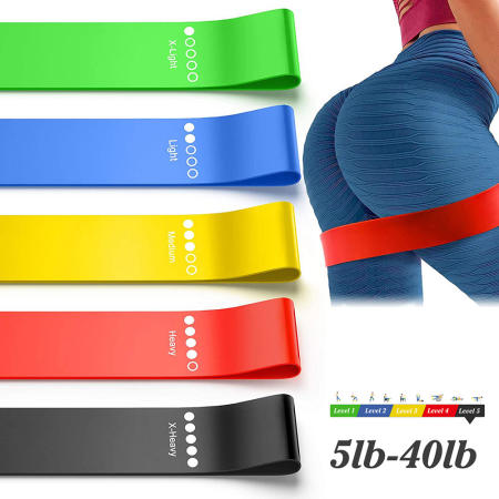 Maxxgym Latex Resistance Bands Fitness Set Rubber Loop Bands Strength Training Workout Expander Gym Equipment Elastic Bands Yoga Resistance Bands Stretching Rubber Loop Exercise Fitness Equipment Strength Training Body Pilates Strength Training