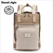 Doughnut style laptop Backpack Schoolbag Laptop Bag 14to15to16.5 inch for Women Waterproof Student travel