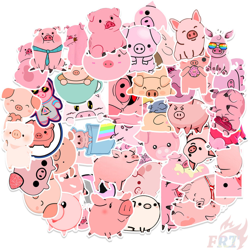 40 pcs Cute Pink Aesthetic Sticker Pack