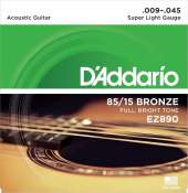 D'Addario EZ890 Super Light Acoustic Guitar Strings