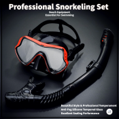Anti-Fog Silicone Diving Mask - Adults' Snorkel Set