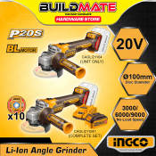 INGCO Cordless Angle Grinder 20V Cutting Grinder - BUILDMATE