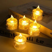 Flameless LED Candle - Warm White Battery-Powered Decor