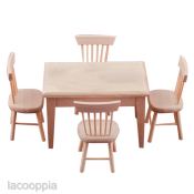 Mini Dining Table Set for Living Room/Kitchen (Unpainted)