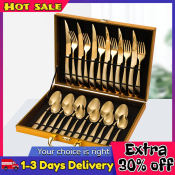 FUSSIN 24 Piece Stainless Steel Cutlery Set Gift Boxed