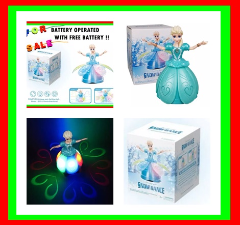 DIDAI Battery Operated Princess Dolls Toy For Girls SNOW DANCE , Dancing  Girl