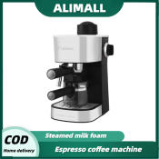2-in-1 Espresso Coffee Maker with Milk Frother - 