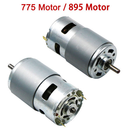 High Power 12V DC Motor with Cooling Fan - 