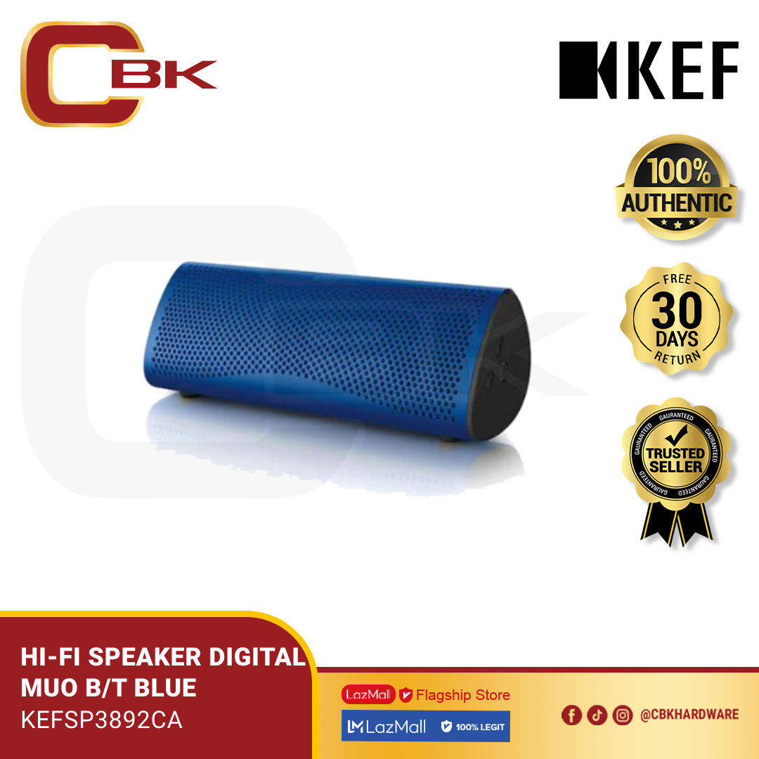 KEF HI-FI Muo Wireless Bluetooth Digital Speaker (Racing Blue) Co Ban Kiat Hardware Cobankiat CBK wireless portable strong bass