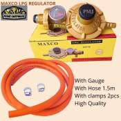 Maxco LPG Regulator With Gauge and Hose Set