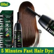 SENLOVE Herbal Hair Dye Shampoo: Fast & Effective Black/Brown Color
