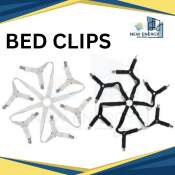 N.E.B Bed Sheet Grippers - Slip-Resistant Clips, Black/White