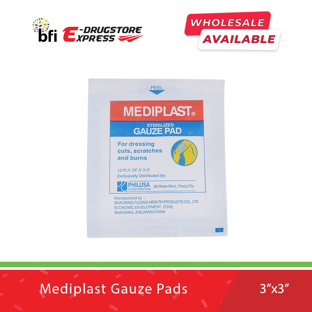 BFI E-Drugstore Mediplast Gauze Pads 3x3