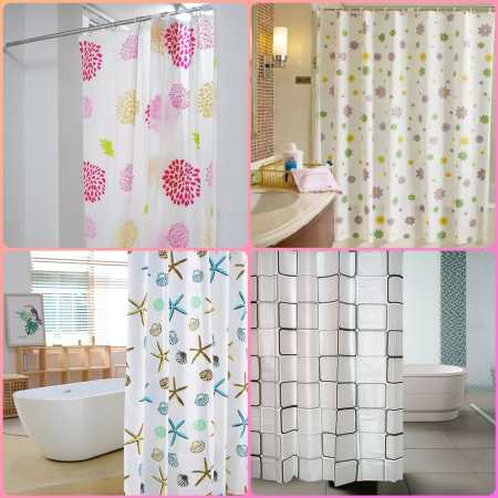 Sweethouse Waterproof Bathroom Shower Curtain - 180x180cm