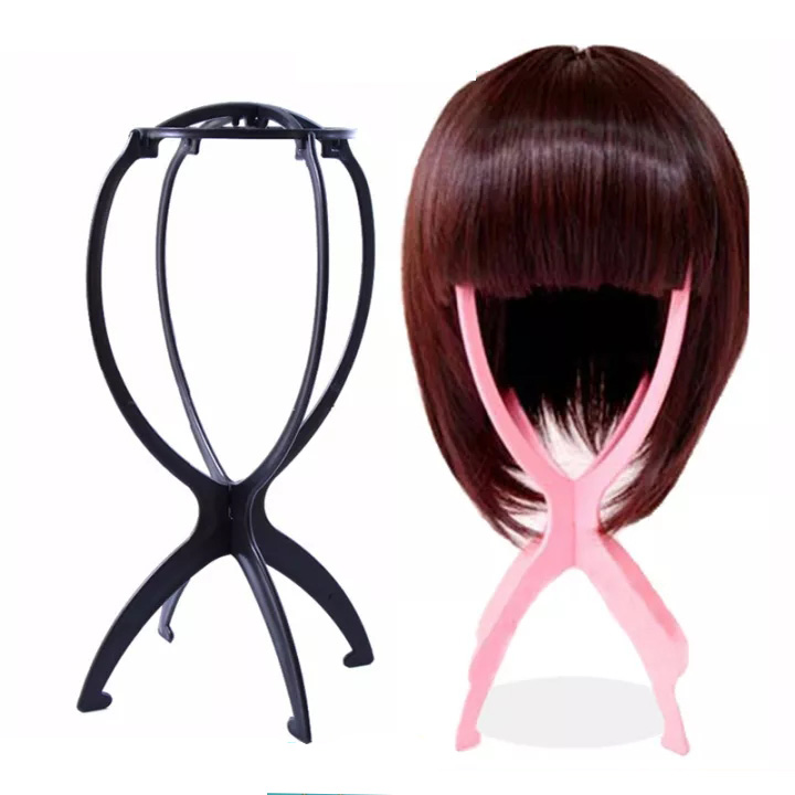 Shenmeida Wig Stand for Wigs, Portable Wig Head Stand for Women,Wig Holder Durable Wig Display 11.8 inch Tool Travel Wig Stand for All Wigs, Women's