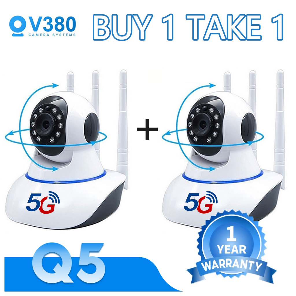 V380 Pro Buy 1 Get 1 Free WiFi CCTV Camera