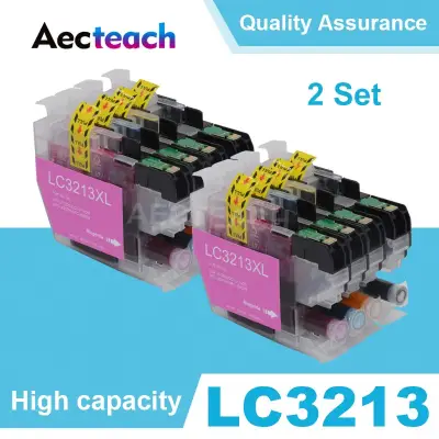 No brand Aecteach LC3211 LC3213 Compatible Ink Cartridges Brother Lc 3213 Xl Dcp J572DW