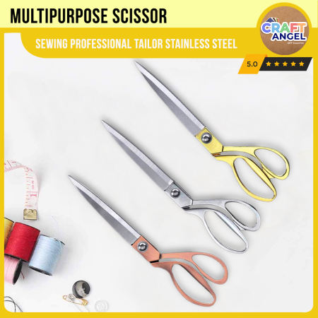 Professional Tailor Scissor - Stainless Steel Fabric Cutting 