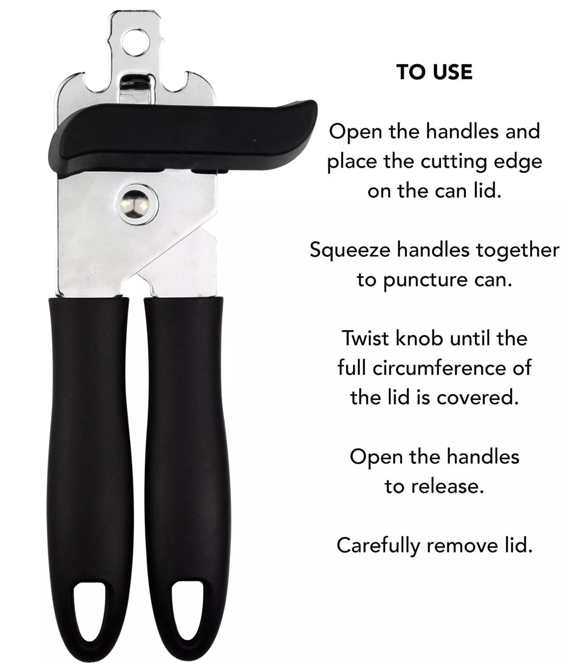 Safety can opener, strong can opener, bottle opener, side cover, one hand -  CJdropshipping