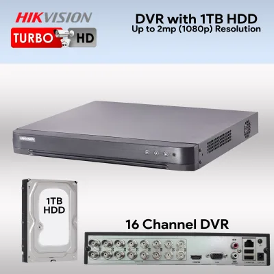 HIKVISION TURBO HD DVR 16 CHANNEL with or w/o HDD Hard Disk (500GB, 1TB, 2TB) up to 2mp(1080p) (6)