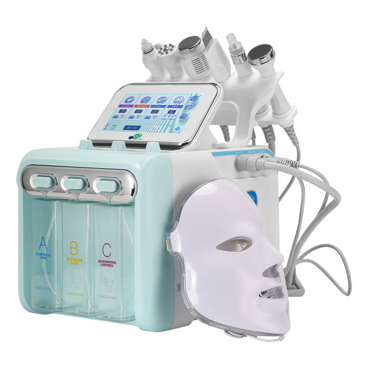 [Ready Stock + 1 Year warranty]7 In 1 H2O2 Water Oxygen Jet Peel Hydra Beauty Skin Cleansing Hydra Dermabrasion Facial Machine Water Aqua Peeling facial machine skinned beauty beauty machine dermabrasion machine