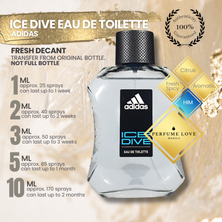 PERFUME DECANT Adida s Ice Dive Eau de Toilette