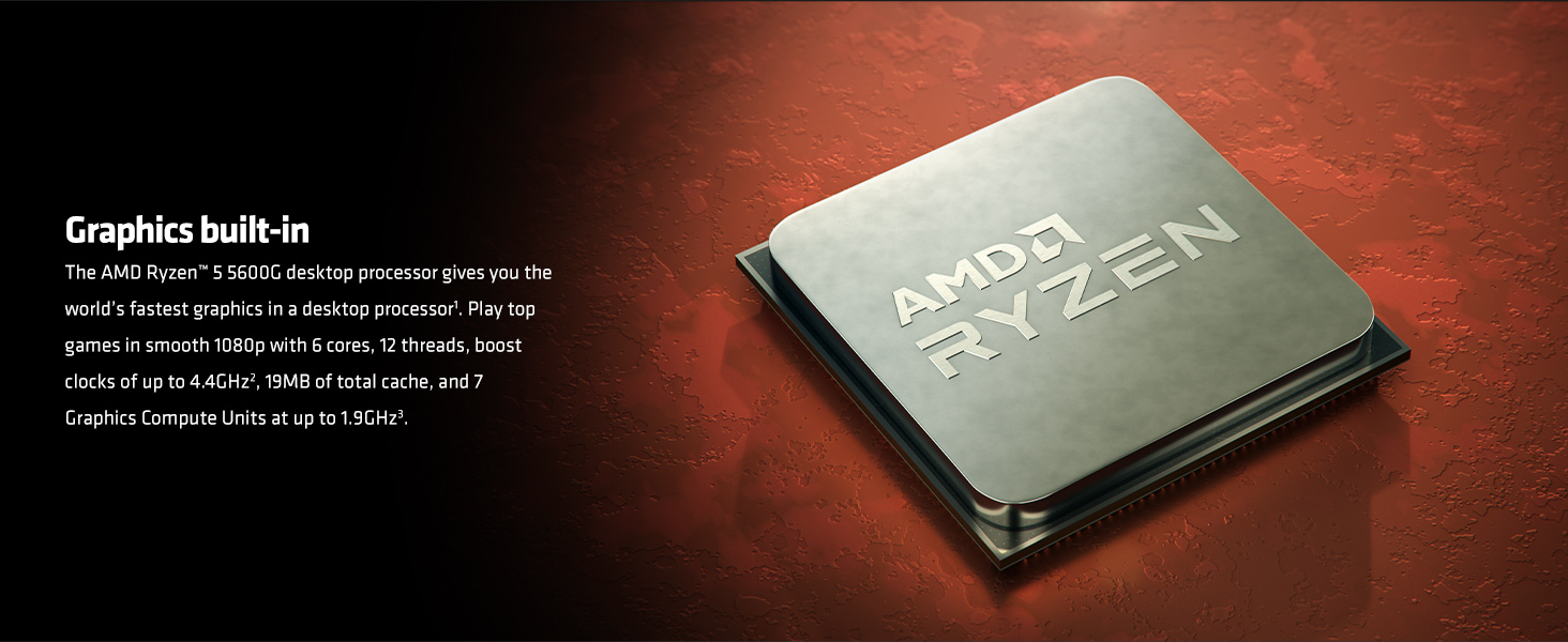 AMD Ryzen 5 5600G 6-Core 12-Thread Boxed Desktop Processor with Radeon Graphics AM4 **w/ Official AMD PH Flag Sticker Local Release and Warranty** 3 AMD Ryzen 5 5600G 6-Core 12-Thread Boxed Desktop Processor with Radeon Graphics AM4 **w/ Official AMD PH Flag Sticker Local Release and Warranty**