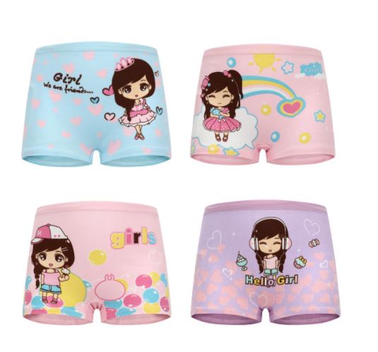COD☑️3PCS Kid's/Girl's children girl panties cute cartoon