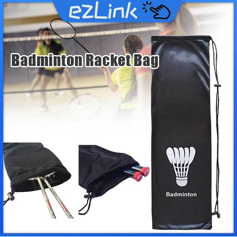 1Pcs Plush Cloth Badminton Racket Bag Portable Easy Washing