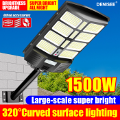 1500W Solar Street Lights with Motion Sensor - Buy 1 Get 1