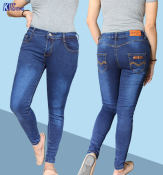 Mid Waist Stretchable Denim Plus Size Jeans by Only-1