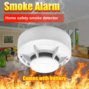 DAYTECH Smoke Detector - Portable Fire Alarm for Home/Office