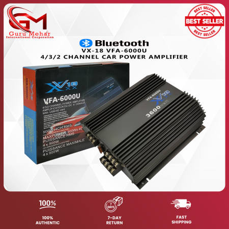 VFA-6000 Bluetooth Car Amplifier - Heavy Duty and Reliable