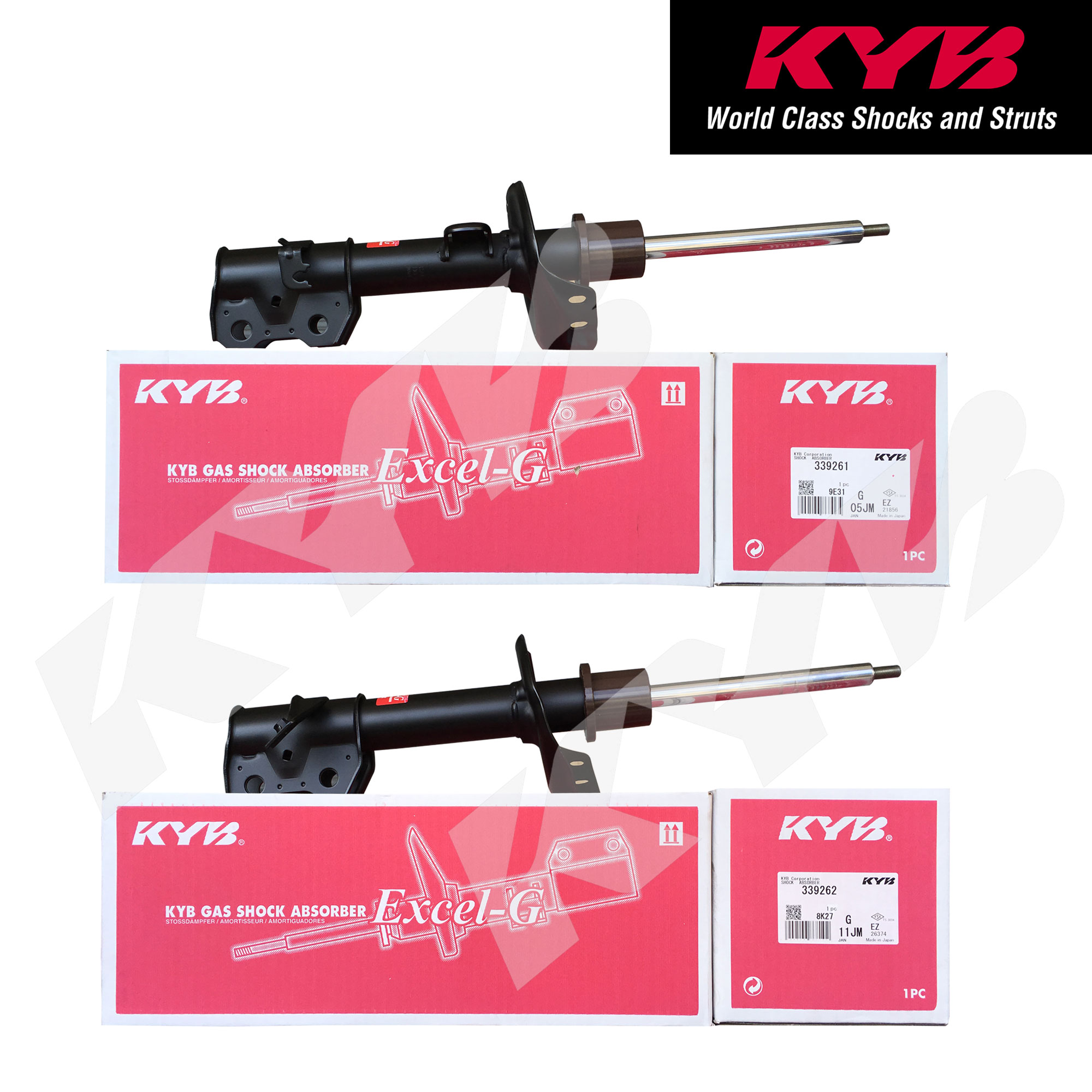 KYB 339365/339366 for Honda CR-V i-VTEC 2.0 and 2.4 2012 - 2017