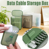 Cable Organizer Storage Box for Travel and Home Use