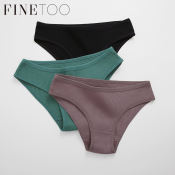 FINETOO Women's Low Waist Waffle Panties - 5 Colors