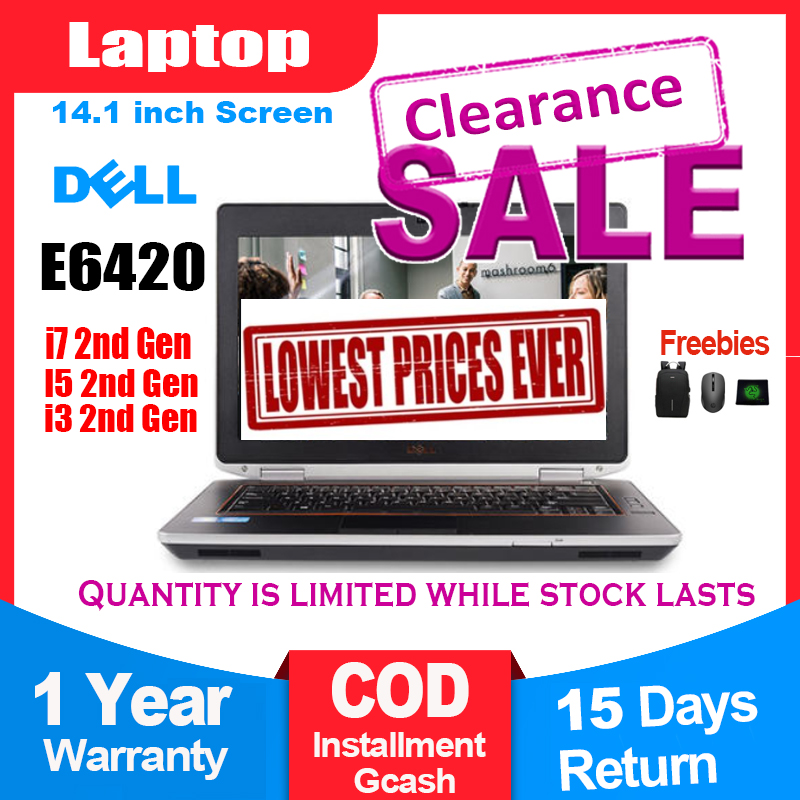 Lazada Philippines - Dell E6420 Laptop Intel i7 2nd Gen processor 4GB/8GB/16GB RAM 120GB/240GB/480GB SSD Storage for Home Office Business Refurbished