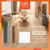 SIV Wood Design Vinyl Floor Stickers - Self-adhesive PVC Tiles