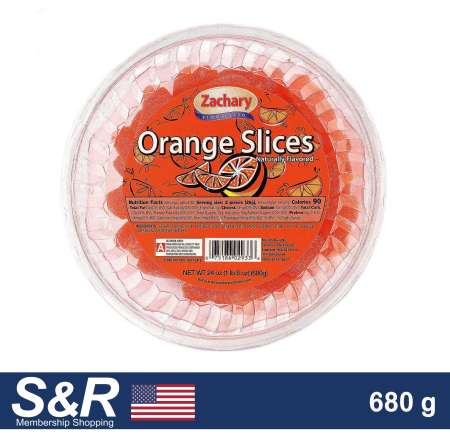 Zachary Orange Slices Gummy Candies 680 g