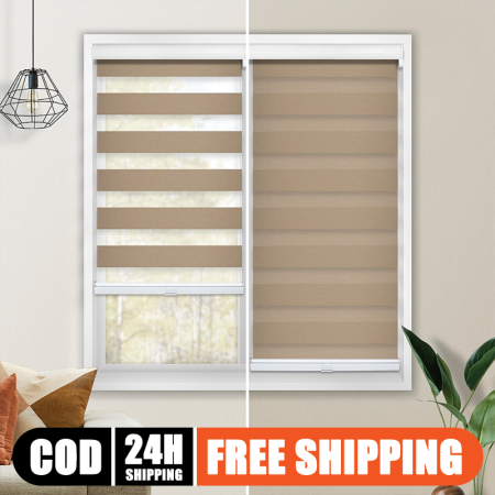 Korean Duo Roller Blinds for Windows, Various Sizes, COD