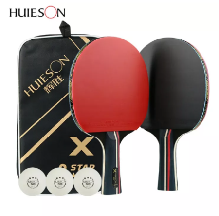 Hol 3 star training table tennis racket, professional table tennis racket, long handle, short handle table tennis set