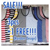 Men's Assorted Cotton Sando Tank Tops + 1 Free, up to Large