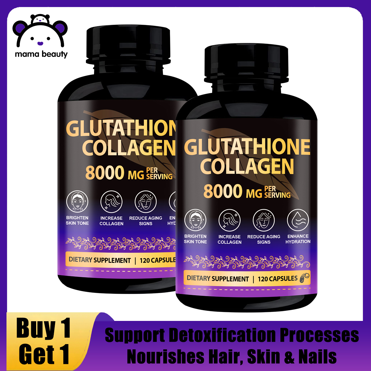when to take glutathione pills Mama Beauty Collagen Capsule with Biotin Anti Wrinkle Collagen Soft Gel  Support Nails Hair Grow Vitamin C Antioxidant Whitening Skin Care Anti  Aging Collagen Capsule Beauty Supplements Collagen Glow 120 Capsules -