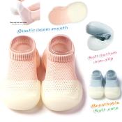 Baby Mesh Walking Shoes with Non-Slip Silicone Sole 