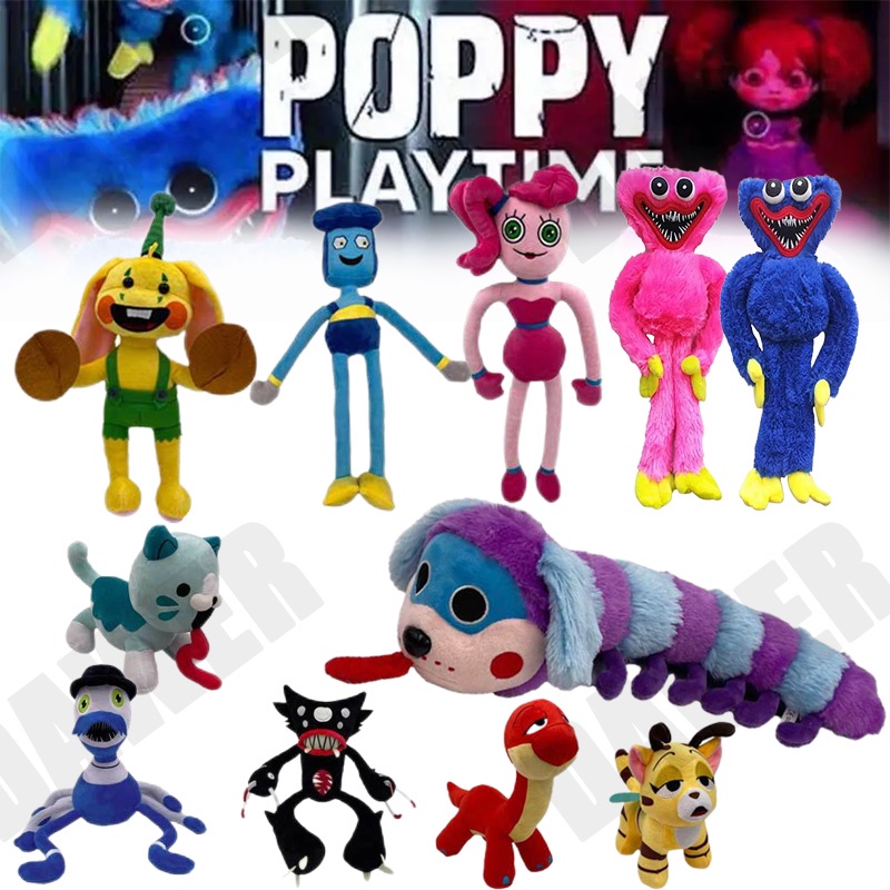  PJ Pug Pillar Plush 24, Bunzo Bunny Plush, Bonzo Bunny,  Boogibot, Caterpillar Plush, Bunny Figure Monster Plush Toy (Son) : Toys &  Games