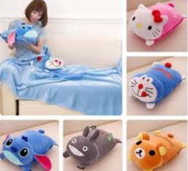 2 In 1 Character Pillow Blanket Stitch Lazada Ph