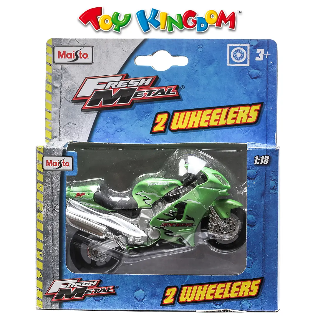 green motorcycle for kids