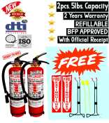Power Asia 5lbs. ABC Dry Chemical Fire Extinguisher (2 Pack)